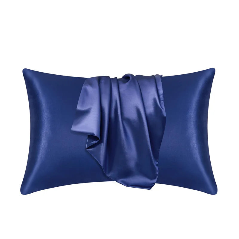 Sleep Peacefully with Pure Silk Comfort - Moonlight blue 51 x 76cm - Queen size